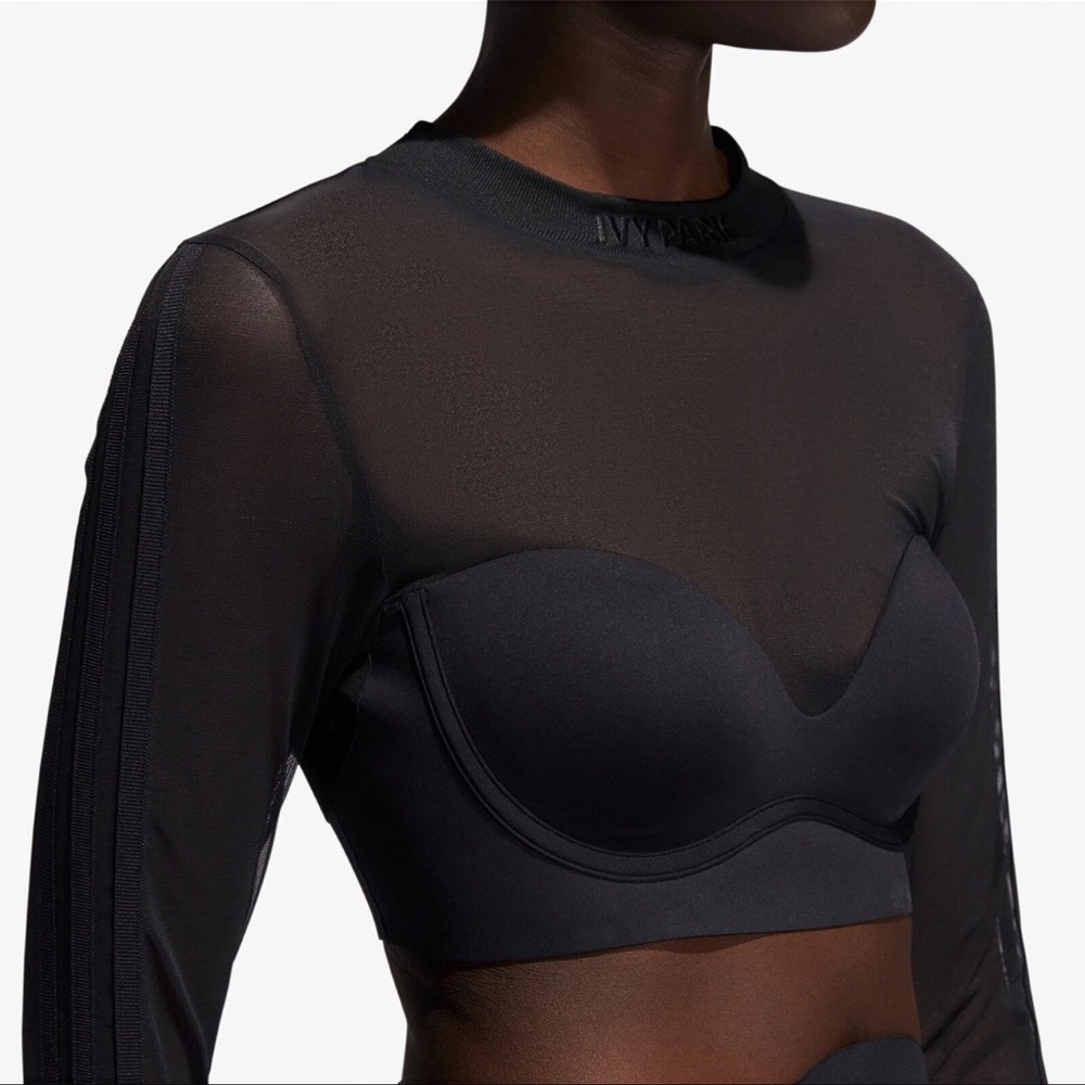IVY PARK Black Sheer Top - Picture 4 of 6